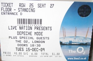 Depeche Mode ticket