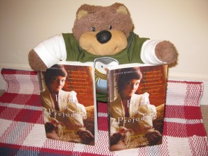 Teddy Tedaloo receives his advance copies of Pride and Prejudice: Hidden Lusts