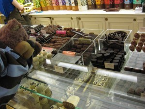 Teddy Tedaloo checks out the local chocolate supply