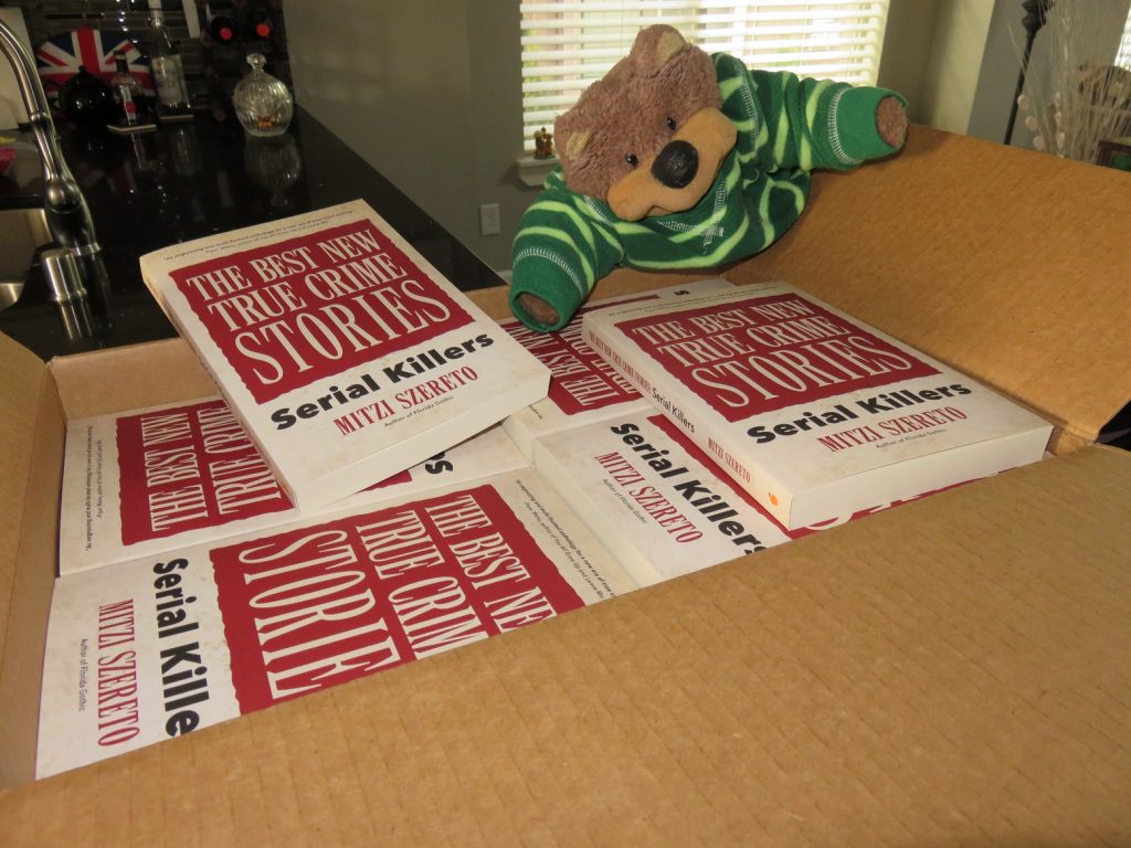 Teddy Tedaloo confiscates the author copies of The Best New True Crime Stories: Serial Killers