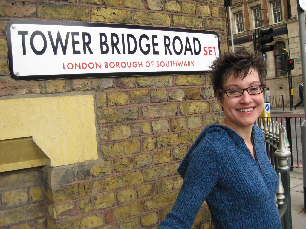Mitzi Szereto wandering around London